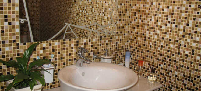 Мозаичная плитка в ванной комнате