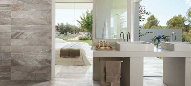 Керамогранит под камень: фото интерьеров