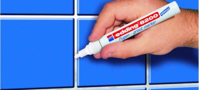 Как покрасить плиточные швы