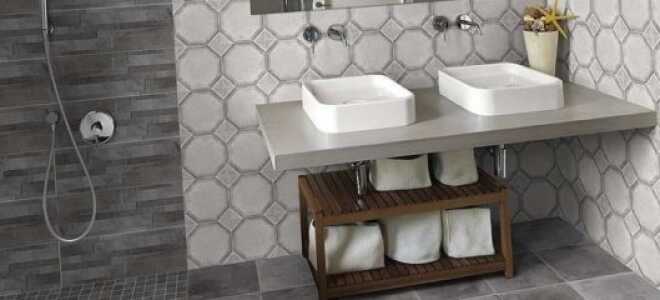 Настилка плитки на окрашенное основание