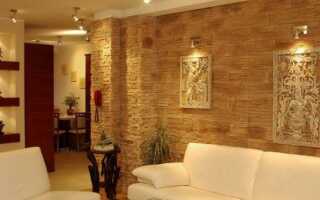 Эффектная имитация кирпичной кладки плиткой