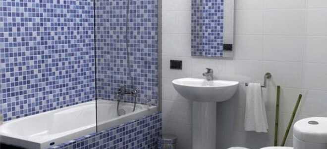 Укладка мозаичной плитки в ванной комнате