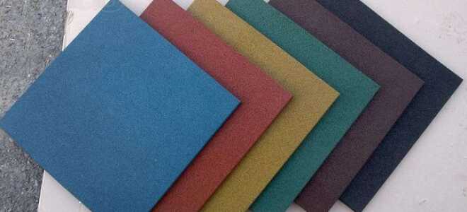 Резиновая плитка для обустройства пола в гараже