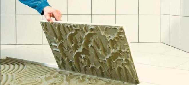 Расчёт расхода плиточного клея