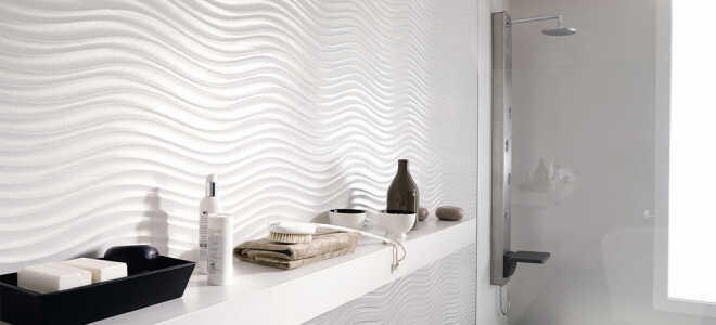 Белая керамическая плитка: примеры дизайна интерьера