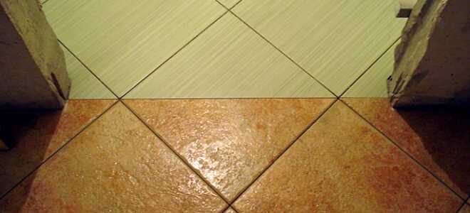 Стыковка разных плиток