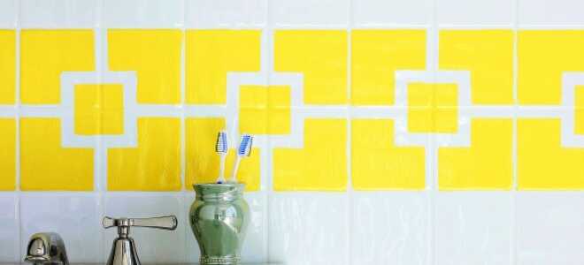 Как покрасить кафельную плитку