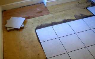 Как положить плитку на дерево