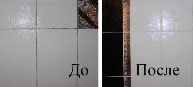 Обновление швов между плиткой в ванной