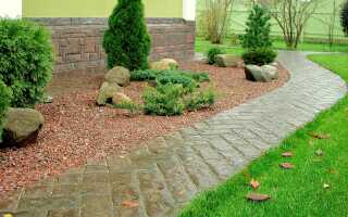 Укладка тротуарной плитки на даче