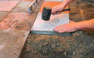 Учимся класть плитку на улице