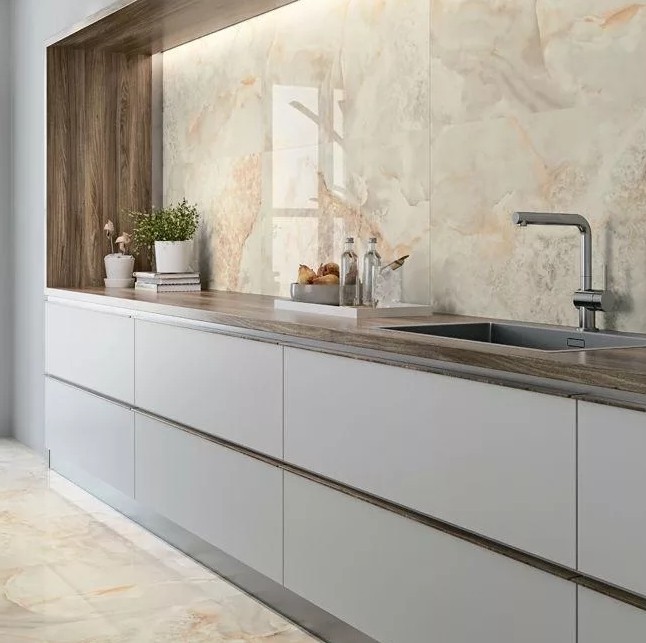 Фартук из керамогранита в интерьере5