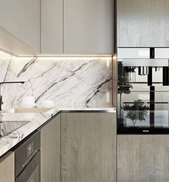 Фартук из керамогранита в интерьере9