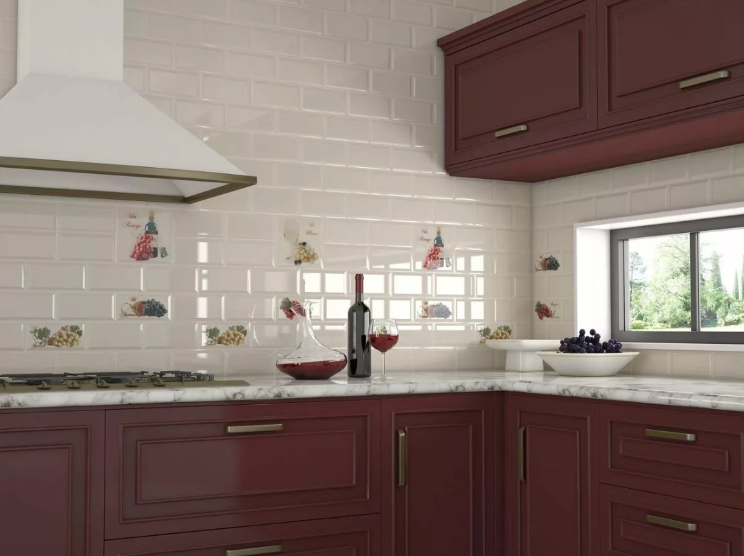 Фартук на кухню из плитки4