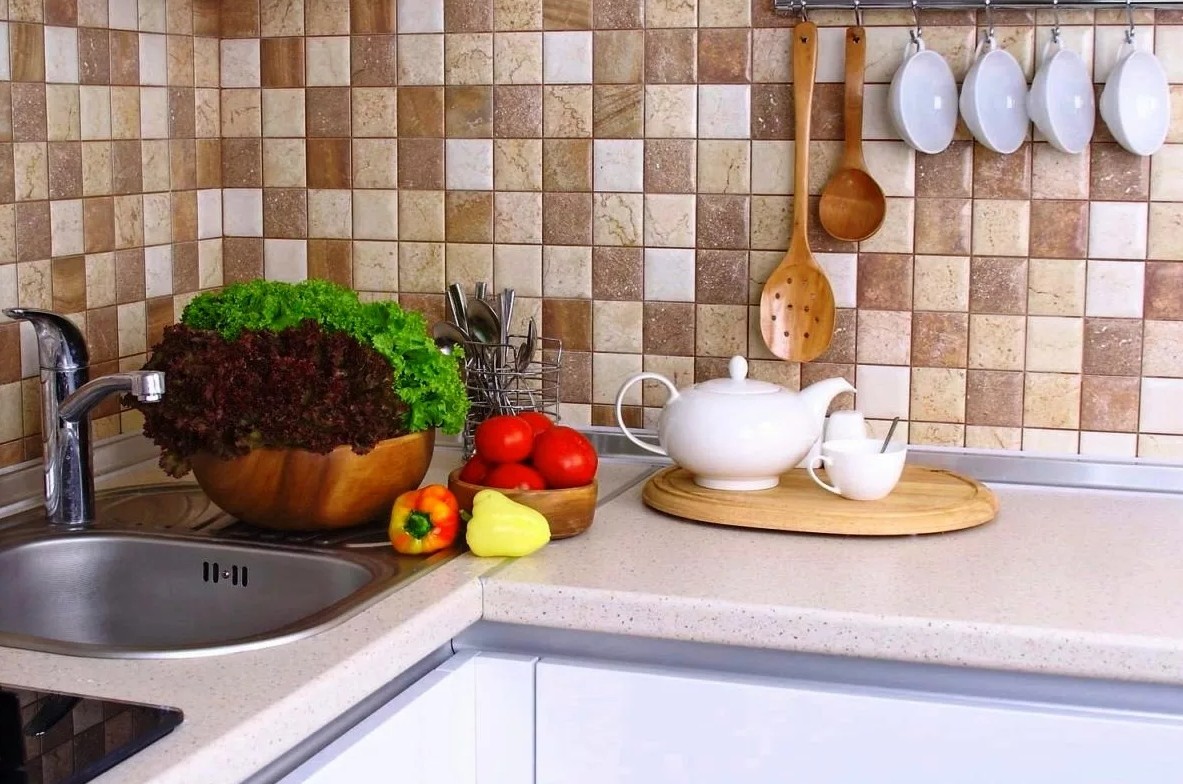 Фартук на кухню из плитки9