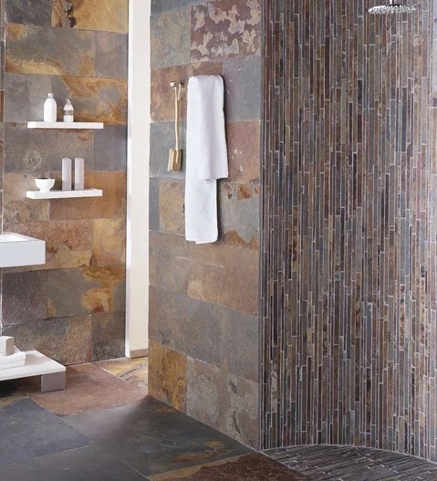 Каменная мозаика на стене2