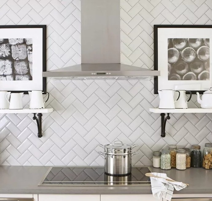 Плитка ёлочкой на фартук2