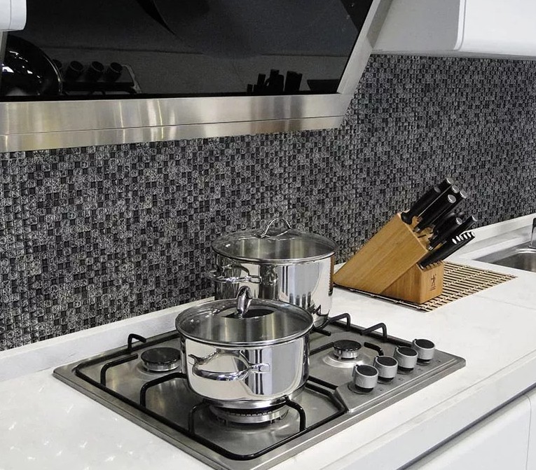 Плитка мозаика - фартук для кухни7