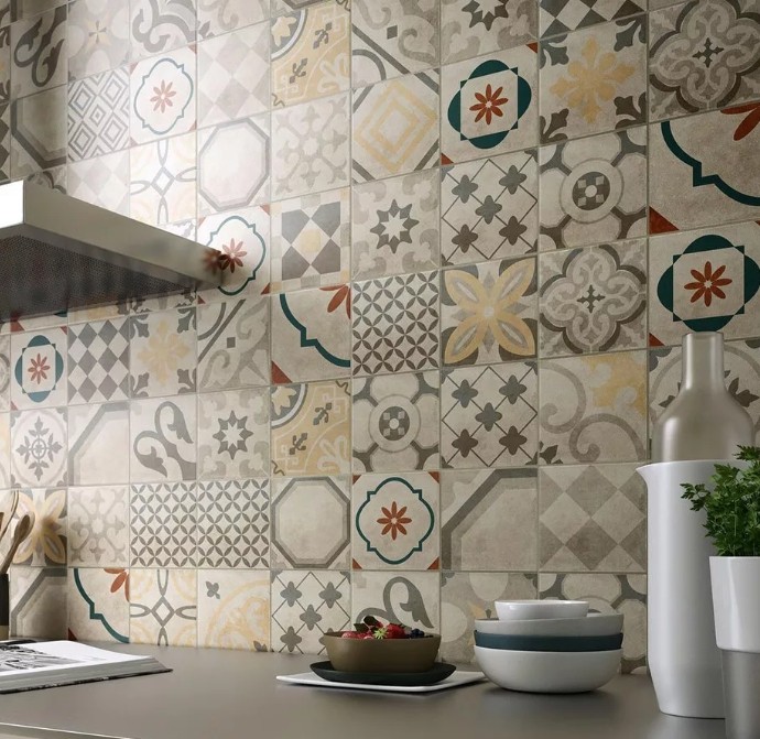 Плитка пэчворк для кухни на фартук