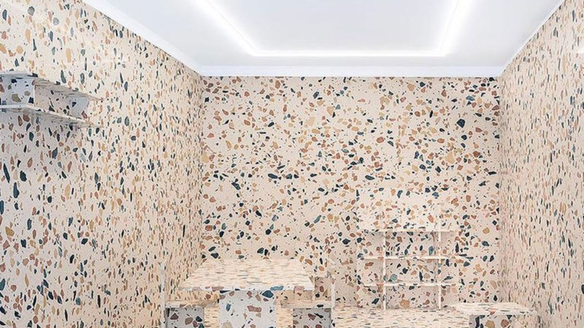 Плитка с рисунком терраццо