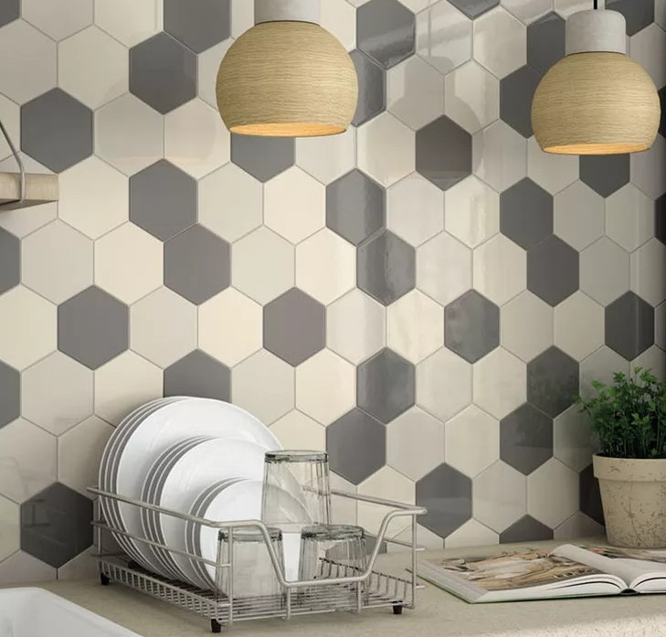 Плитка соты на фартук