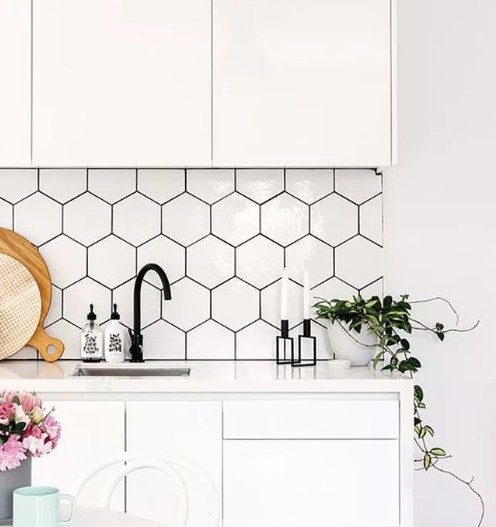 Плитка соты на фартук2