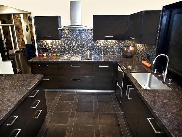 dark-kitchen-cabinets-with-tile-floor