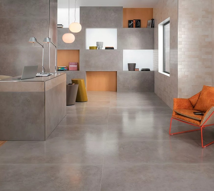 керамогранит в ванной на полу6