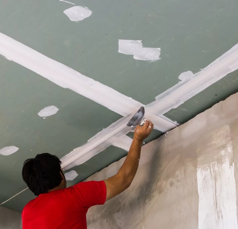 Обработка гипсокартоном потолка